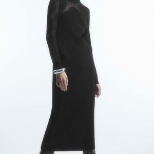 COS Black Long Sleeve Dress
